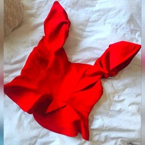 EXPRESS SWEETHEART PEPLUM TOP